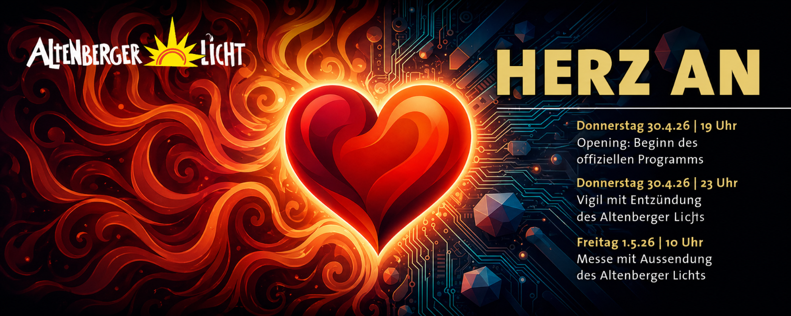 Webseitenheader Programm querformat